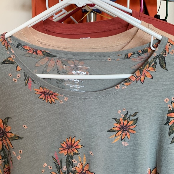 Set of 4 Sonoma Long Sleeve Tee Shirts - Picture 14 of 16